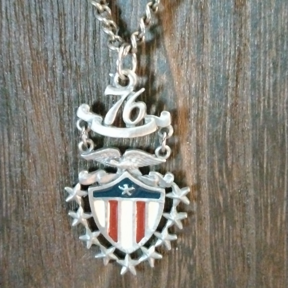 Rare Declaration of Independence - Morse Code - ART Spirit of "76"necklace - Picture 1 of 4